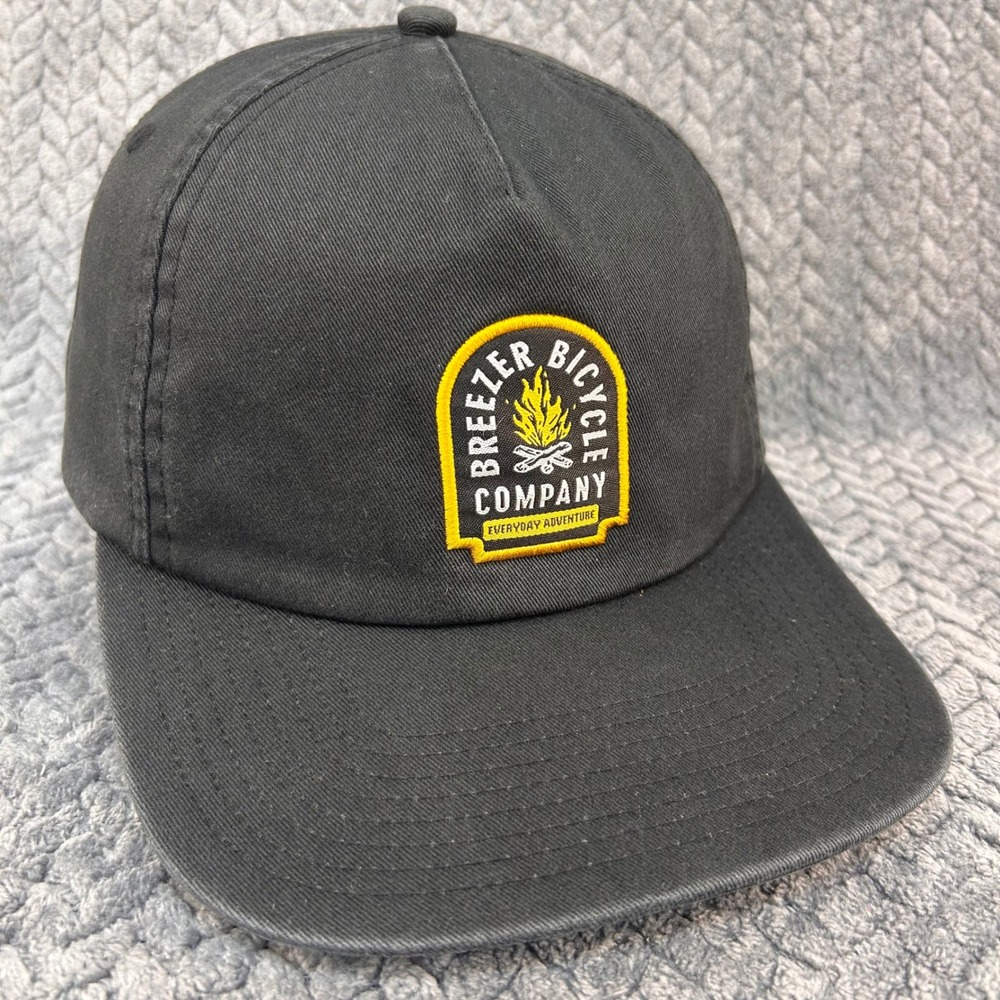 Breezer Bicycle Company Hat Mens‎ Black Breezer Hat Everyday Adventure OSFM